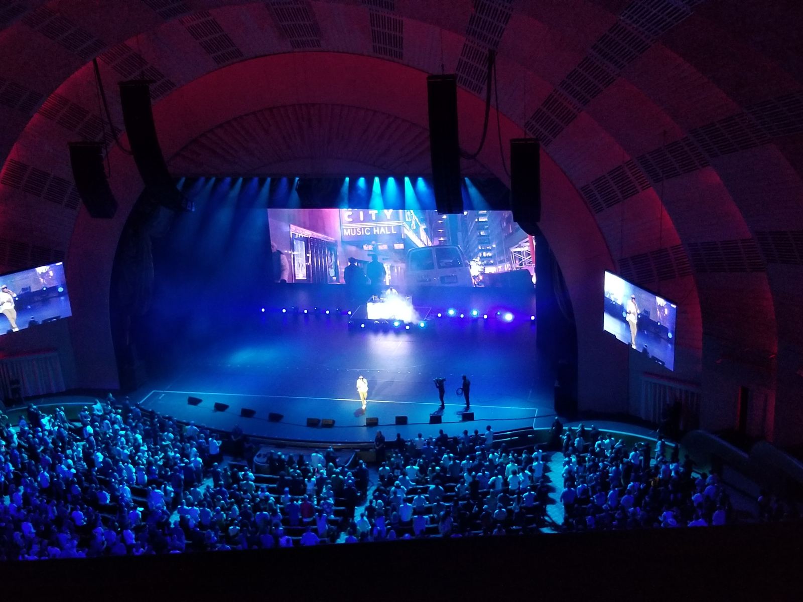 Concert stage from the balcony, Radio City Music Hall