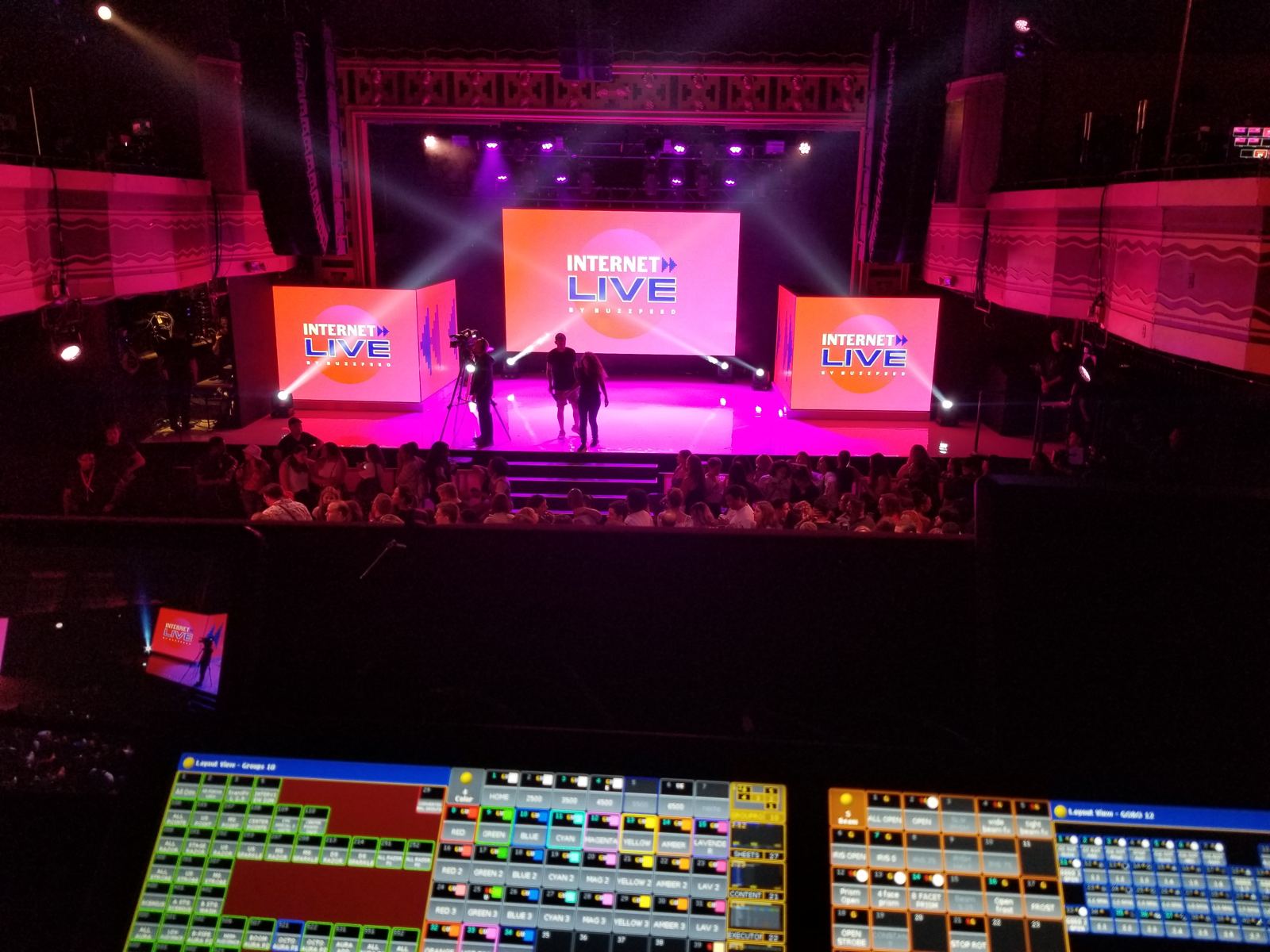Internet Live by BuzzFeed — from the console (design: LLD)
